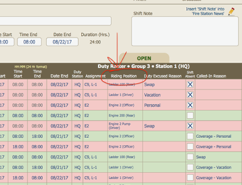 StationSmarts Updates its Duty Roster Module